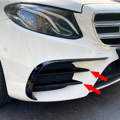 Car Front Bumper AMG Air Inlet Grille Decoration Sticker Strip for Mercedes-Benz E Class W213 2016-2020/E200/E260/E300 (Mirror) by buy2fix