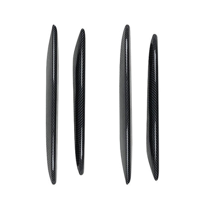 Car Front Bumper AMG Air Inlet Grille Decoration Sticker Strip for Mercedes-Benz E Class W213 2016-2020/E200/E260/E300 (Carbon Fiber Black) by buy2fix