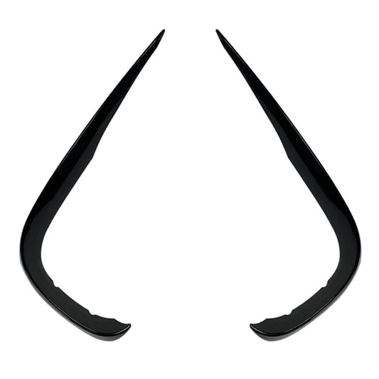 Car Front Wind Knife Decoration Sticker Strip for Mercedes-Benz E Class W213 2016-2020/E200/E260/E300 (Black) by buy2fix