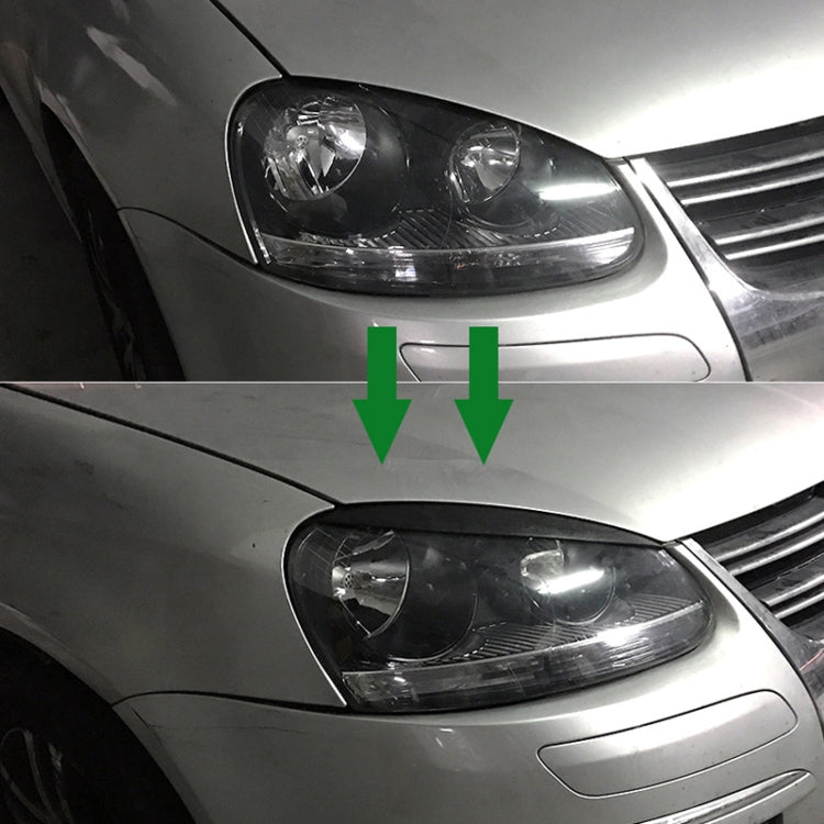 Car Headlight Eyebrow Decoration Sticker for Volkswagen Golf 5 (Black) by buy2fix