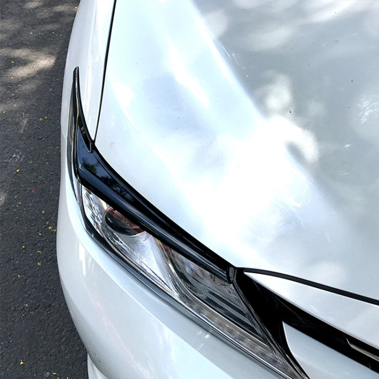 Car Headlight Eyebrow Decoration Sticker for Toyota Camry 2018+ (Black) by buy2fix