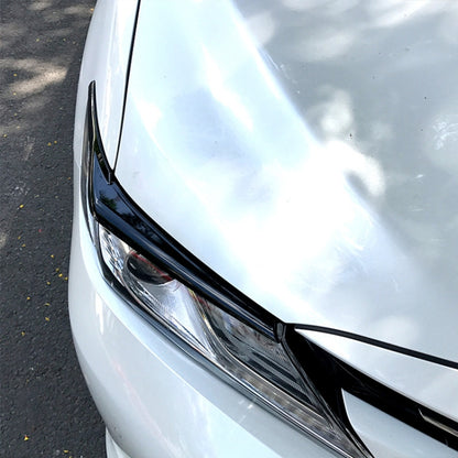 Car Headlight Eyebrow Decoration Sticker for Toyota Camry 2018+ (Black) by buy2fix