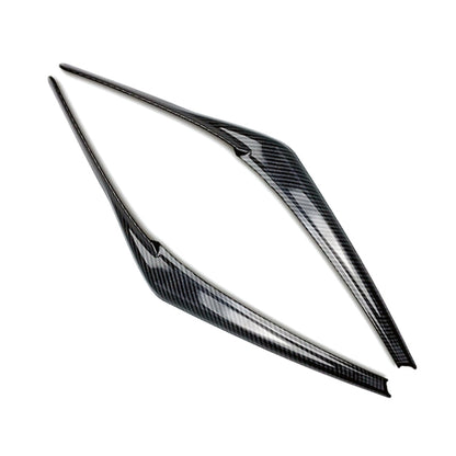 Car Headlight Eyebrow Decoration Sticker for Toyota Camry 2018+ (Carbon Fiber Black) by buy2fix