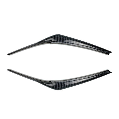 Car Headlight Eyebrow Decoration Sticker for Toyota Camry 2018+ (Carbon Fiber Black) by buy2fix