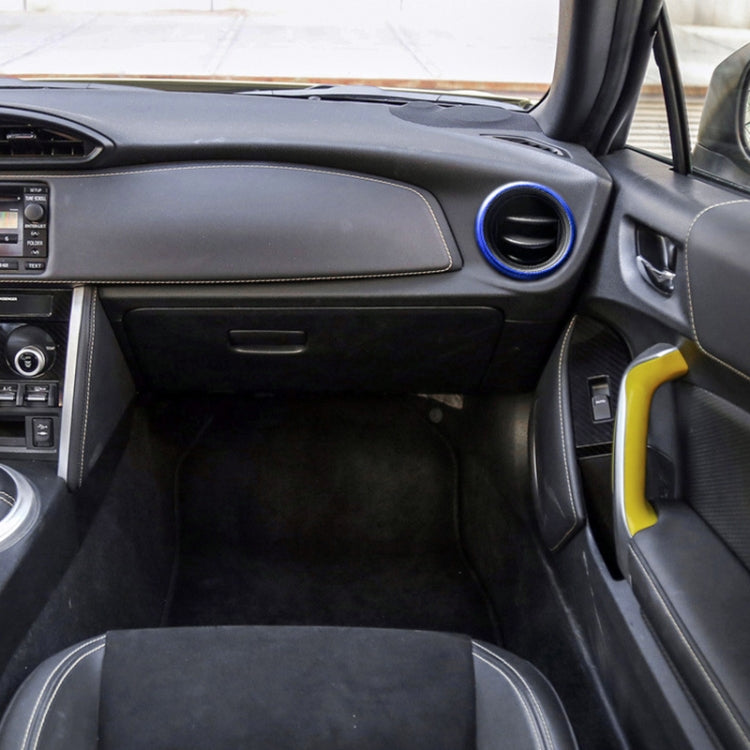 2 PCS Car Air Conditioner Air Outlet Decorative Ring for Subaru BRZ Outback / Toyota 86(Blue) by buy2fix