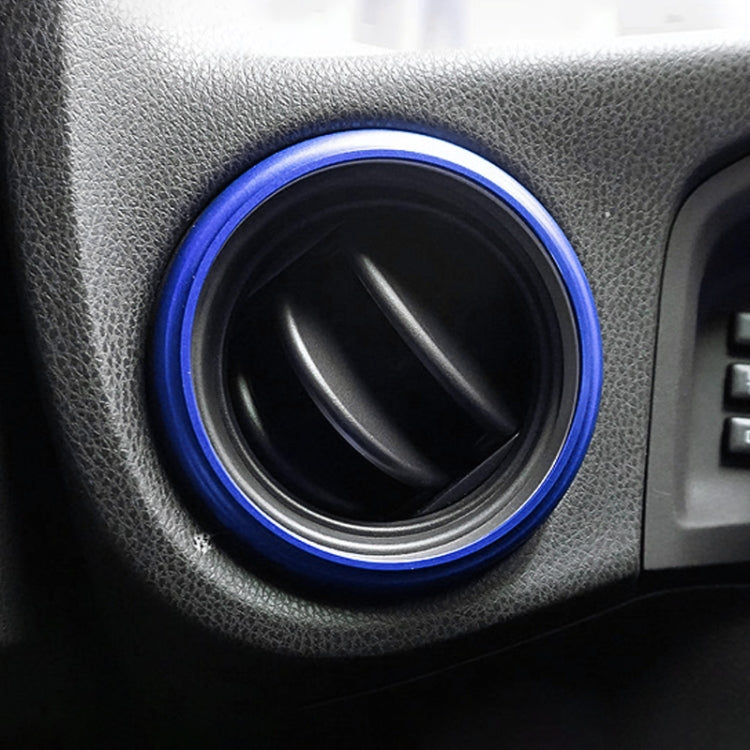 2 PCS Car Air Conditioner Air Outlet Decorative Ring for Subaru BRZ Outback / Toyota 86(Blue) by buy2fix