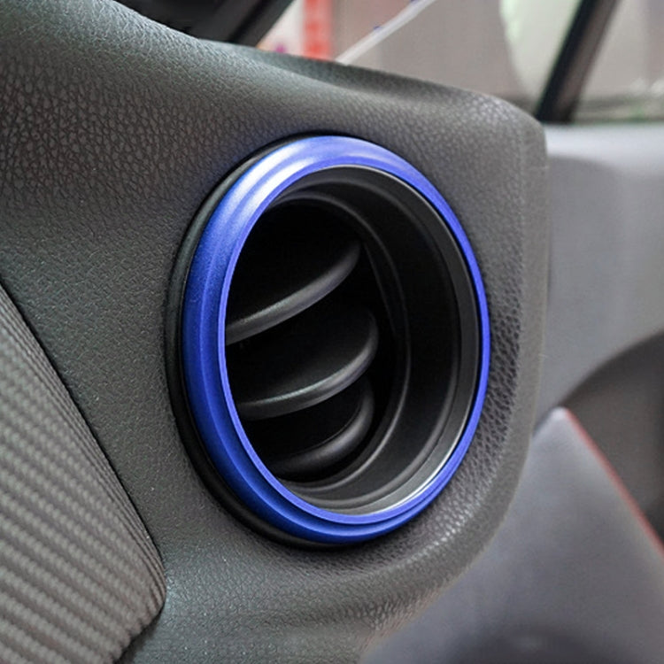 2 PCS Car Air Conditioner Air Outlet Decorative Ring for Subaru BRZ Outback / Toyota 86(Blue) by buy2fix