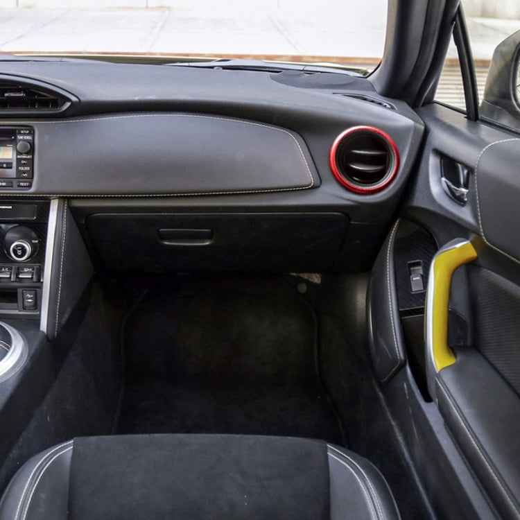 2 PCS Car Air Conditioner Air Outlet Decorative Ring for Subaru BRZ Outback / Toyota 86(Red) by buy2fix