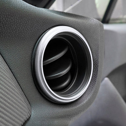2 PCS Car Air Conditioner Air Outlet Decorative Ring for Subaru BRZ Outback / Toyota 86(Silver) by buy2fix