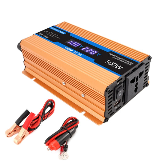 Carmaer Modified Sine Wave 24V to 220V 500W Car Multi-function Double Digital Display Inverter Household Power Converter - Modified Square Wave by buy2fix | Online Shopping UK | buy2fix