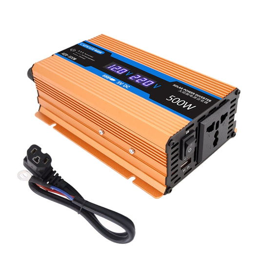 Carmaer Modified Sine Wave 48V to 220V 500W Car Multi-function Double Digital Display Inverter Household Power Converter - Modified Square Wave by buy2fix | Online Shopping UK | buy2fix