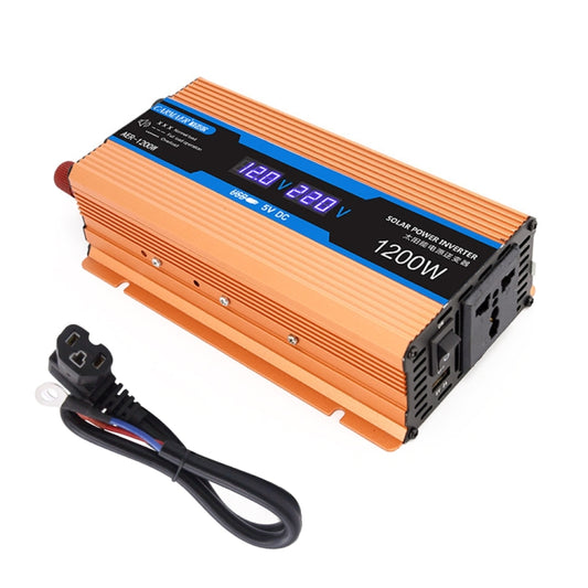 Carmaer Modified Sine Wave 60V to 220V 1200W Car Multi-function Double Digital Display Inverter Household Power Converter - Modified Square Wave by buy2fix | Online Shopping UK | buy2fix