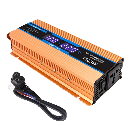 Carmaer Modified Sine Wave 60V to 220V 1600W Car Multi-function Double Digital Display Inverter Household Power Converter - Modified Square Wave by buy2fix | Online Shopping UK | buy2fix