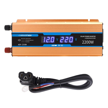 Carmaer Modified Sine Wave 60V to 220V 2200W Car Multi-function Double Digital Display Inverter Household Power Converter - Modified Square Wave by buy2fix | Online Shopping UK | buy2fix