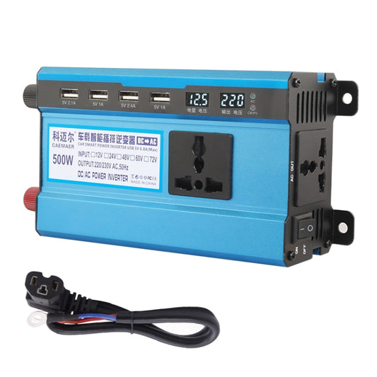 Carmaer 48V to 220V 500W Double Socket Car Double Digital Display Inverter Household Power Converter - Modified Square Wave by buy2fix | Online Shopping UK | buy2fix