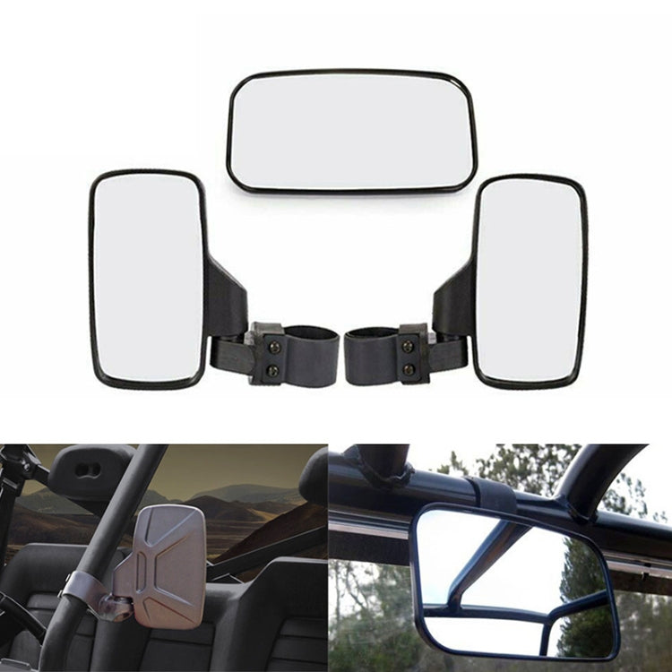 Universal For All-terrain Vehicles Central Rearview Mirror Side Mirror Combination Set For UTV / ATV - Side Mirrors by buy2fix | Online Shopping UK | buy2fix
