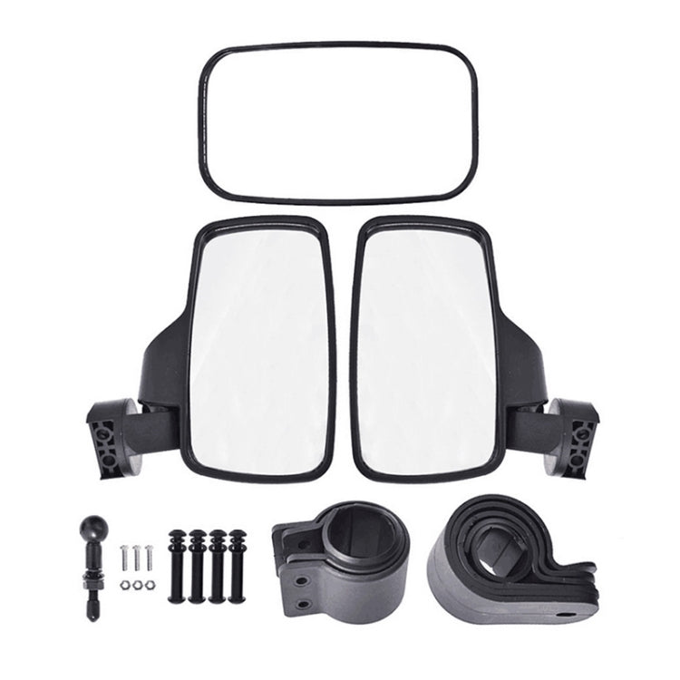 Universal For All-terrain Vehicles Central Rearview Mirror Side Mirror Combination Set For UTV / ATV - Side Mirrors by buy2fix | Online Shopping UK | buy2fix
