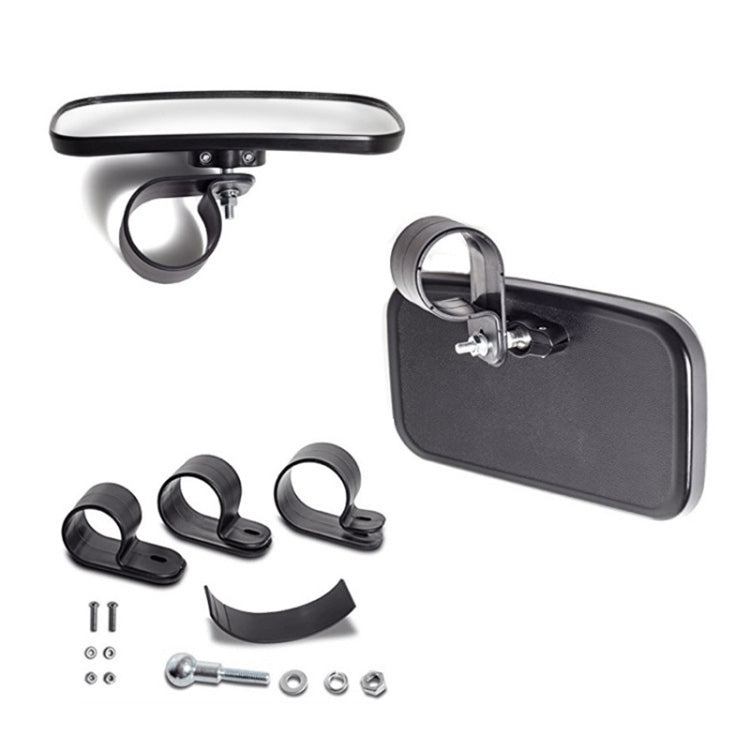 Universal For All-terrain Vehicles Central Rearview Mirror Side Mirror Combination Set For UTV / ATV - Side Mirrors by buy2fix | Online Shopping UK | buy2fix