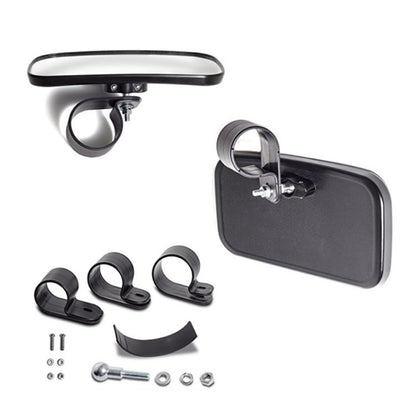 Universal For All-terrain Vehicles Central Rearview Mirror Side Mirror Combination Set For UTV / ATV - Side Mirrors by buy2fix | Online Shopping UK | buy2fix