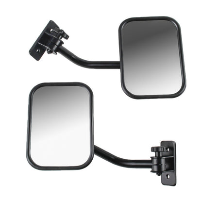 SF-JP-003 Pair Car Side Door Rearview Mirror Adjustable Shape Angle Lens Blind Spot Exterior Mirror for Jeep Wrangler by buy2fix