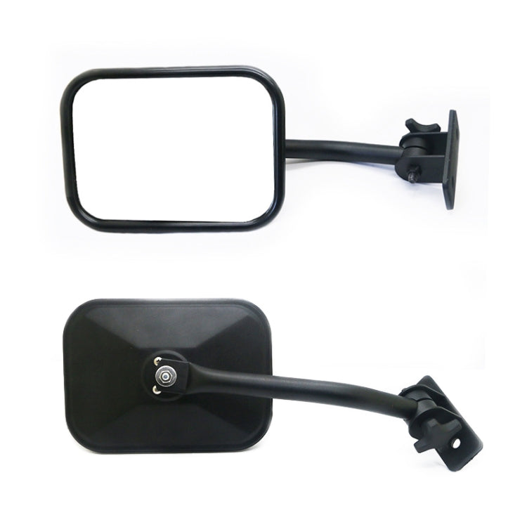 SF-JP-003 Pair Car Side Door Rearview Mirror Adjustable Shape Angle Lens Blind Spot Exterior Mirror for Jeep Wrangler by buy2fix