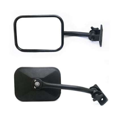 SF-JP-003 Pair Car Side Door Rearview Mirror Adjustable Shape Angle Lens Blind Spot Exterior Mirror for Jeep Wrangler by buy2fix