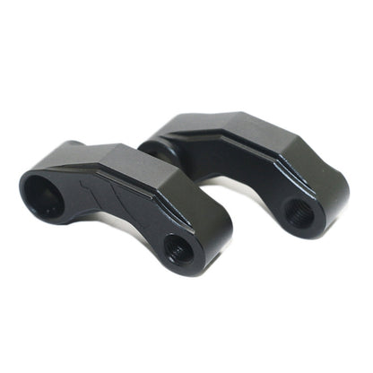 SF-YSZ-2 Mirror Code Motorcycle Modification Aluminum Alloy CNC Rearview Extension Bracket Set (Black) - Others by buy2fix | Online Shopping UK | buy2fix