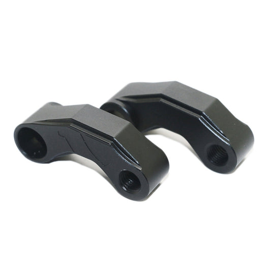 SF-YSZ-2 Mirror Code Motorcycle Modification Aluminum Alloy CNC Rearview Extension Bracket Set (Black) - Others by buy2fix | Online Shopping UK | buy2fix