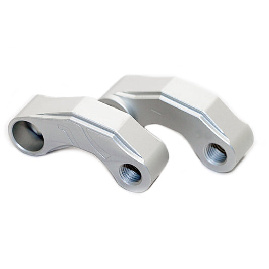 SF-YSZ-2 Mirror Code Motorcycle Modification Aluminum Alloy CNC Rearview Extension Bracket Set (Silver) - Others by buy2fix | Online Shopping UK | buy2fix