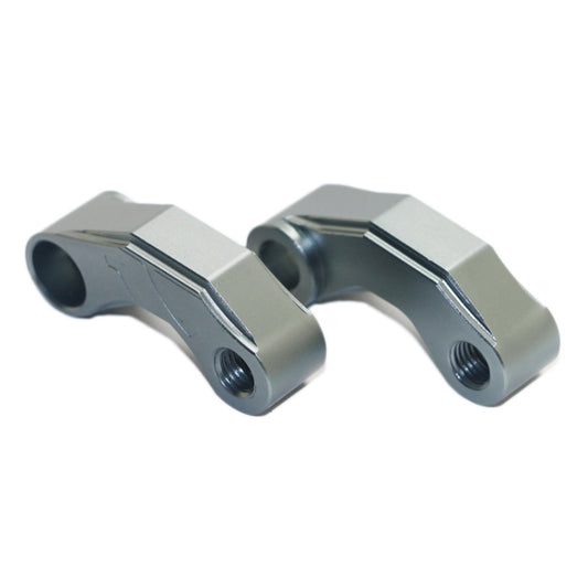 SF-YSZ-2 Mirror Code Motorcycle Modification Aluminum Alloy CNC Rearview Extension Bracket Set (Titanium Color) - Others by buy2fix | Online Shopping UK | buy2fix