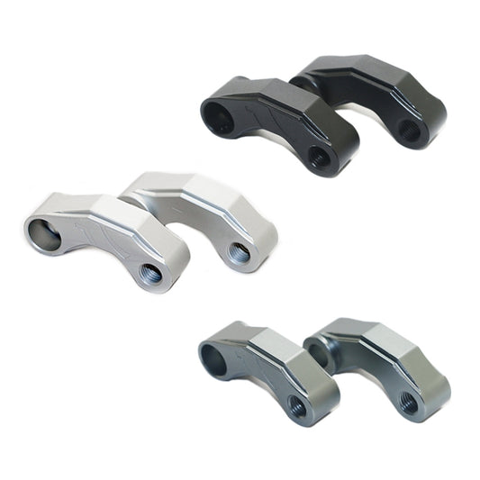 SF-YSZ-2 Mirror Code Motorcycle Modification Aluminum Alloy CNC Rearview Extension Bracket Set (Black) - Others by buy2fix | Online Shopping UK | buy2fix