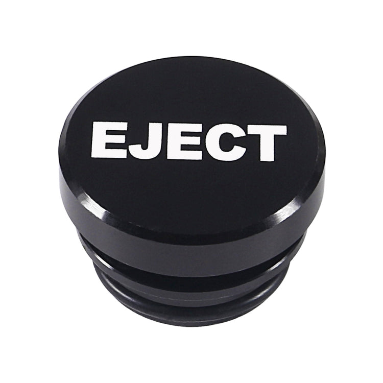 2 PCS Car / Motorcycle EJECT Letter Metal Cigarette Lighter Dust Cover (Black) - Tank Covers by buy2fix | Online Shopping UK | buy2fix