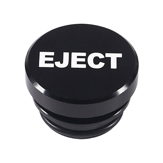 2 PCS Car / Motorcycle EJECT Letter Metal Cigarette Lighter Dust Cover (Black) - Tank Covers by buy2fix | Online Shopping UK | buy2fix