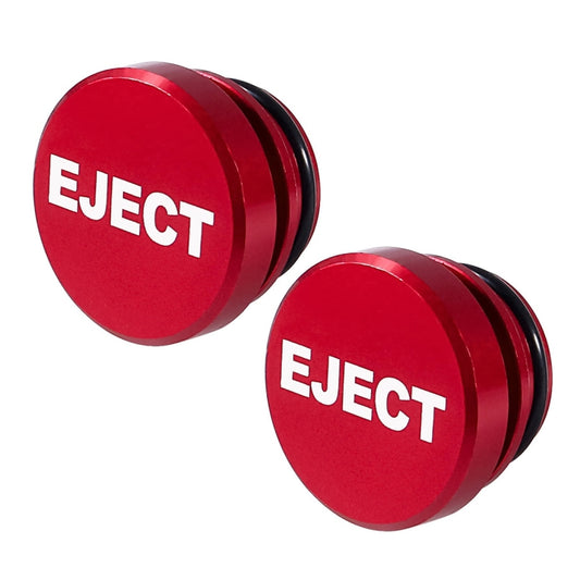 2 PCS Car / Motorcycle EJECT Letter Metal Cigarette Lighter Dust Cover (Red) - Tank Covers by buy2fix | Online Shopping UK | buy2fix