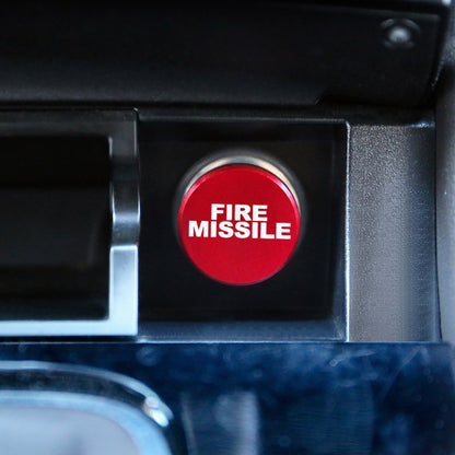 2 PCS Car / Motorcycle FIRE MISSILE Letter Metal Cigarette Lighter Dust Cover (Red) - Tank Covers by buy2fix | Online Shopping UK | buy2fix