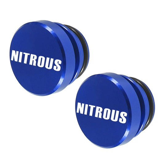2 PCS Car / Motorcycle NITROUS Letter Metal Cigarette Lighter Dust Cover - Tank Covers by buy2fix | Online Shopping UK | buy2fix