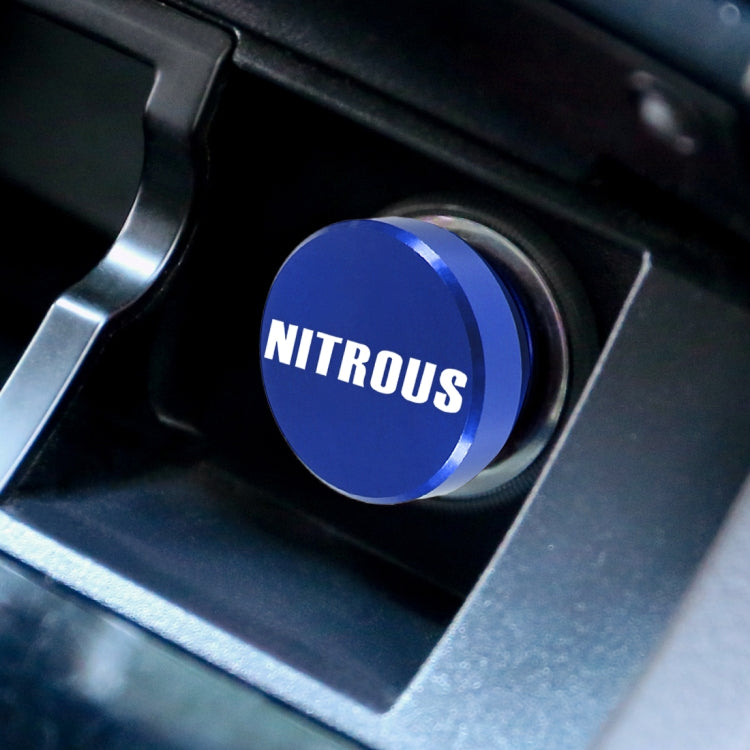 2 PCS Car / Motorcycle NITROUS Letter Metal Cigarette Lighter Dust Cover - Tank Covers by buy2fix | Online Shopping UK | buy2fix