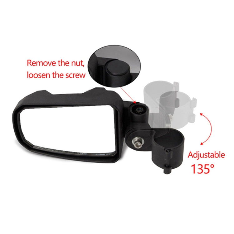 Pair All-terrain Vehicles Wide Field View 2.0 inch Rearview Mirror Side Reflector Mirror for UTV / ATV - Side Mirrors by buy2fix | Online Shopping UK | buy2fix