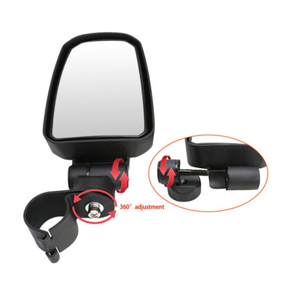Pair All-terrain Vehicles Wide Field View 2.0 inch Rearview Mirror Side Reflector Mirror for UTV / ATV - Side Mirrors by buy2fix | Online Shopping UK | buy2fix