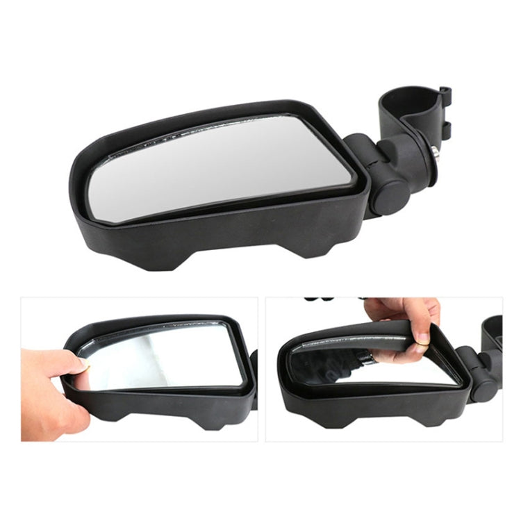 Pair All-terrain Vehicles Wide Field View 2.0 inch Rearview Mirror Side Reflector Mirror for UTV / ATV - Side Mirrors by buy2fix | Online Shopping UK | buy2fix