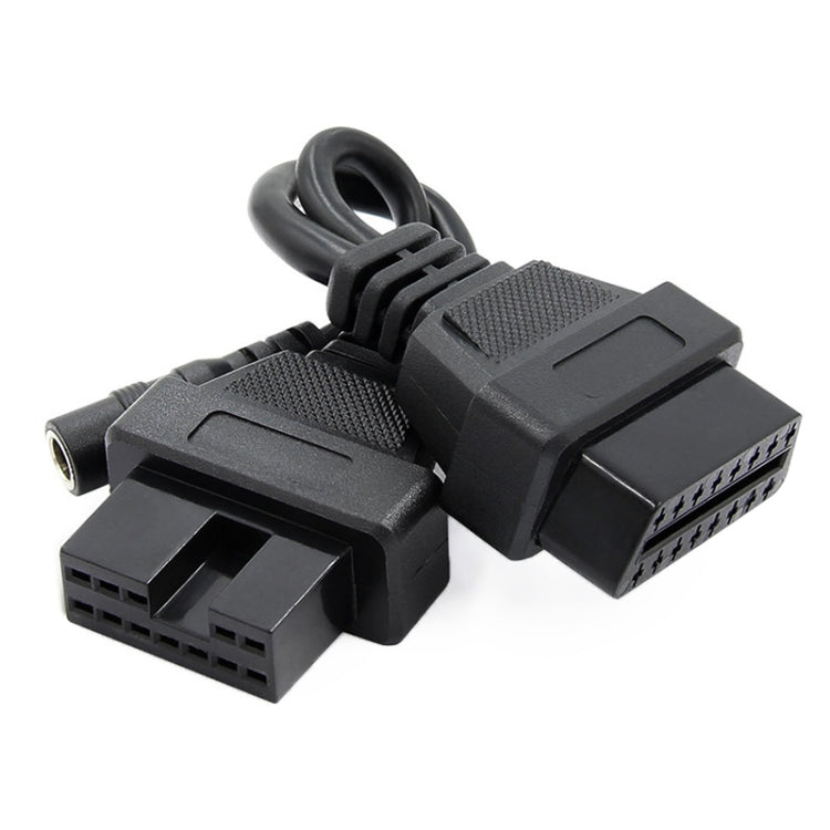 12Pin to 16Pin Car OBD2 Conversion Cable OBDII Diagnostic Adapter Cable for Mitsubishi - Cables & Connectors by buy2fix | Online Shopping UK | buy2fix