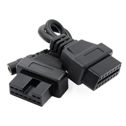 12Pin to 16Pin Car OBD2 Conversion Cable OBDII Diagnostic Adapter Cable for Mitsubishi - Cables & Connectors by buy2fix | Online Shopping UK | buy2fix