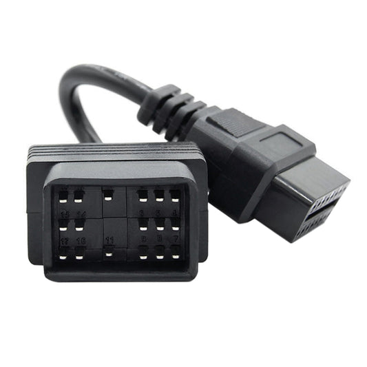 17Pin to 16Pin Car OBD2 Conversion Cable OBDII Diagnostic Adapter Cable for Toyota - Cables & Connectors by buy2fix | Online Shopping UK | buy2fix