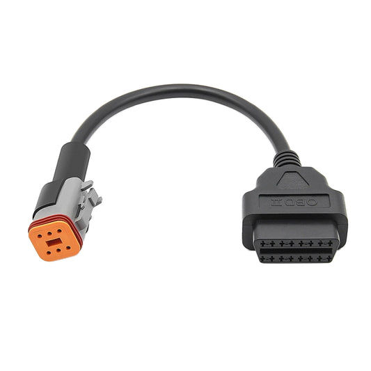 6Pin Motorcycles OBD2 Conversion Cable OBDII Diagnostic Adapter Cable for Harley Davidson - Cables & Connectors by buy2fix | Online Shopping UK | buy2fix
