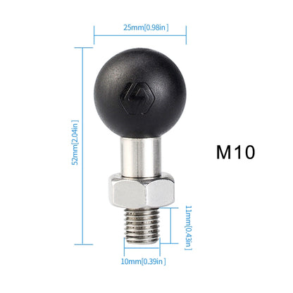 WUPP PJ-416A2 YF-213 Motorcycle Rearview Mirror Mount M10 Bracket Fixed Ball Head - Holder by WUPP | Online Shopping UK | buy2fix