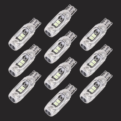10 PCS T10 DC12V / 1W Car Clearance Light 5LEDs SMD-3030 Lamp Beads (Ice Blue Light) - Clearance Lights by buy2fix | Online Shopping UK | buy2fix