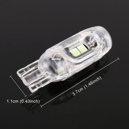 10 PCS T10 DC12V / 1W Car Clearance Light 5LEDs SMD-3030 Lamp Beads (Ice Blue Light) - Clearance Lights by buy2fix | Online Shopping UK | buy2fix