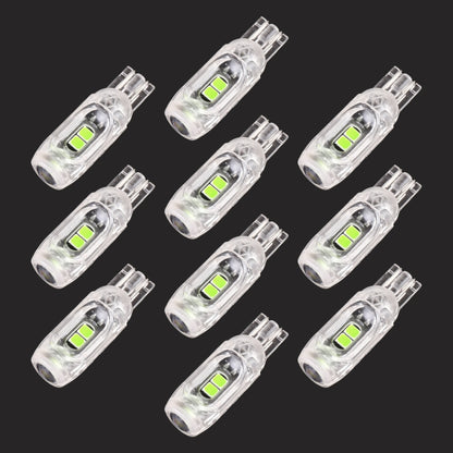 10 PCS T10 DC12V / 1W Car Clearance Light 5LEDs SMD-3030 Lamp Beads (Green Light) - Clearance Lights by buy2fix | Online Shopping UK | buy2fix