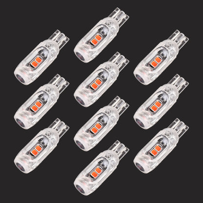 10 PCS T10 DC12V / 1W Car Clearance Light 5LEDs SMD-3030 Lamp Beads (Red Light) - Clearance Lights by buy2fix | Online Shopping UK | buy2fix