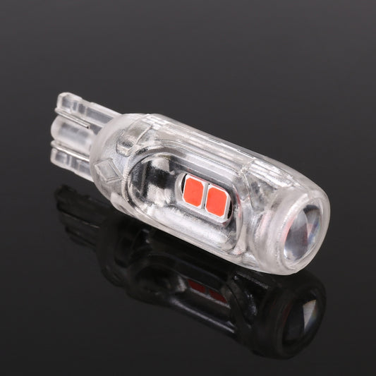 10 PCS T10 DC12V / 1W Car Clearance Light 5LEDs SMD-3030 Lamp Beads (Red Light) - Clearance Lights by buy2fix | Online Shopping UK | buy2fix